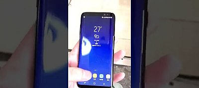 Működés közben látható ezen a videón a Samsung Galaxy S8