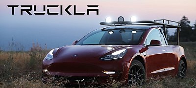 Így néz ki a Tesla, amit platós kisteherautóvá alakították át