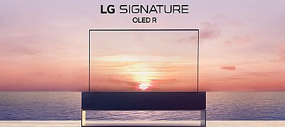 Már boltokban az LG feltekerhető kijelzőjű 4K-s OLED TV-je - alig 30 millióba kerül