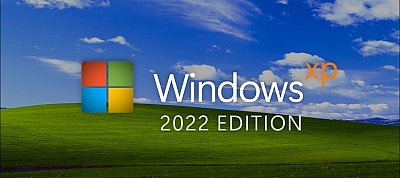 Videón a Windows XP 2022-es kiadása, modernizált, Windows 11-es designnal
