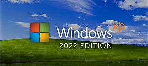 Videón a Windows XP 2022-es kiadása, modernizált, Windows 11-es designnal