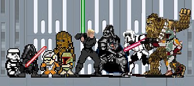 Ha az eredeti Star Wars trilógia egy 8-bites játék lett volna