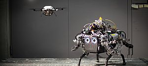 Saját felderítő drónnal tájékozódik ez a robotkutya