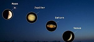 Újabb lenyűgöző videó: Így néz ki a Földről a Jupiter,a Szaturnusz és a Vénusz